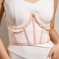 thumbnail image 2 of SRZYMJ Underbust Corset Belts for Women Lace Up Tie Back Bustier Sheer Mesh Cincher Waist Belt, 2 of 6