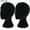 Black 2PCS, variant on Walbest 2PCS 11" Foam Wig Head, Tall Female Foam Mannequin Wig Stand and Holder for Style, Model And Display Hair, Hats and Hairpieces , Mask - for Home, Salon