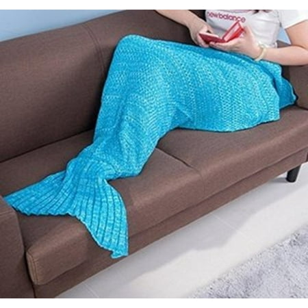 KingMys Mermaid Tail Crochet Knitting, Best Birthday Christmas Gift, Handmade Living Room Sleeping (Best Color For Sleeping Room)