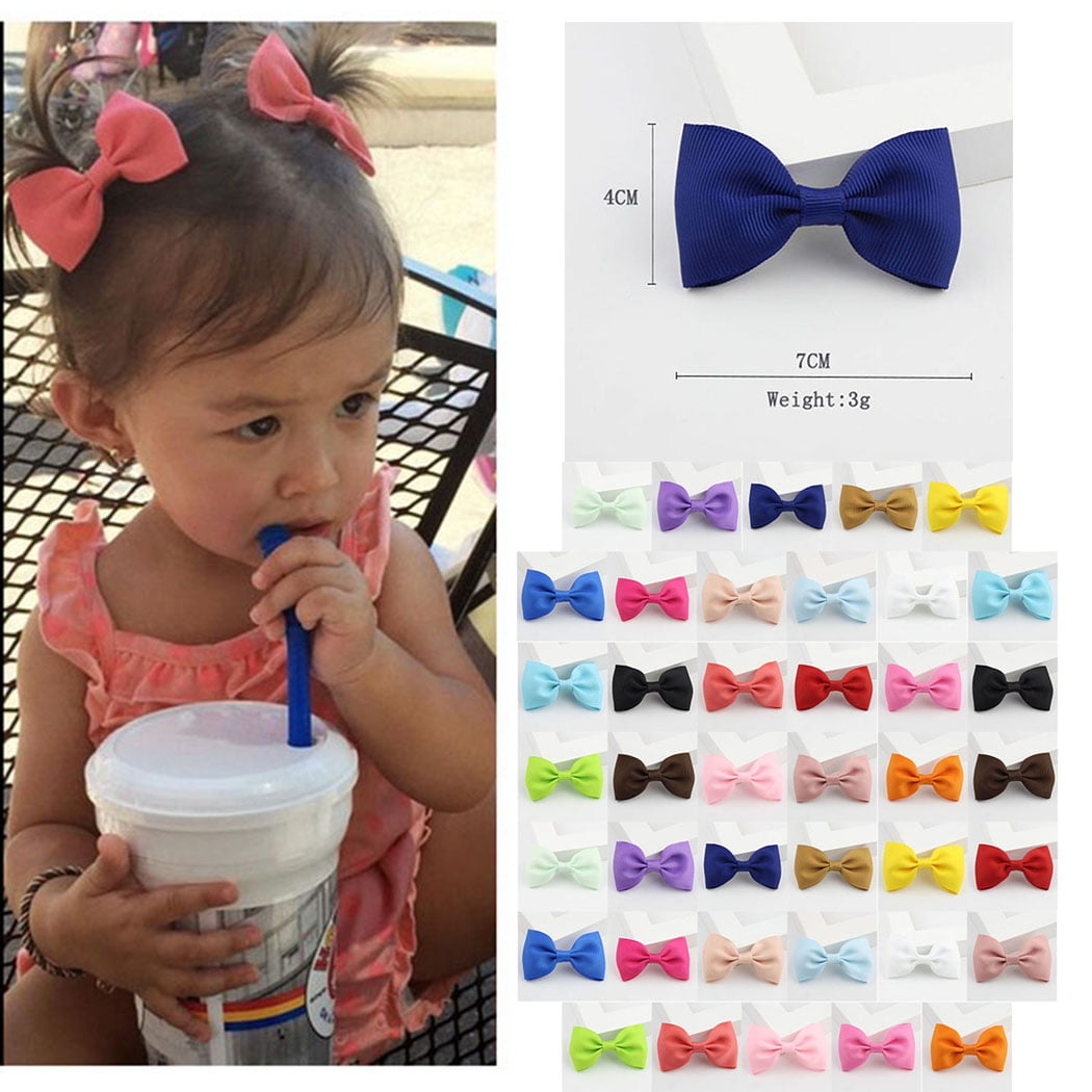 Kids Baby Girl's Bow Ribbon Hair Clips Bow Toddler Hairpins AccessoryHOT 
