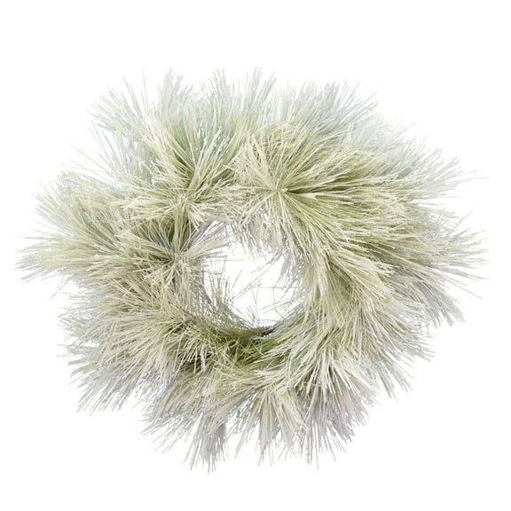 Vickerman 20" Flocked Coutler Pine Artificial Christmas Wreath, Unlit