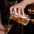 thumbnail image 4 of Cocktail Mixing Glass 24 Oz Thick Bottom Seamless Crystal Beaker Spout Bartender Tool, 4 of 7