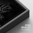 thumbnail image 4 of IDEA4WALL Framed Canvas Art Wall Decor Three Zebras Portait Animals Wildlife Photography Realism Modern Closeup Dramatic Black and White for Dorm Home Office - 24"x36", 4 of 4