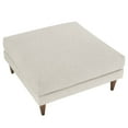 thumbnail image 4 of Modway Zoya Upholstered Polyester Fabric Ottoman with Tapered Legs in Ivory, 4 of 8
