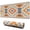 Brown Geometric Quatrefoil, variant on Long Mouse Pads for Desk,Boho Ethnic Geometric Pattern Desk Mats on Top Of Desks, Desk Mouse Pad Extra Large with 3mm Non-Slip Base and Stitched Edge for Gaming,Office,Work,Home 31.5"x11.8"