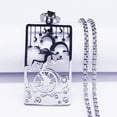 thumbnail image 3 of Fashion Hip-hop friend Kertaro Tarot Sardan clown Necklace 14K White Gold Silver Color Pendant Necklaces Jewelry, 3 of 6
