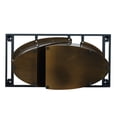thumbnail image 4 of Modern Dining Table | Spacious Space for Happy Family Dinners | Artificial Stone Panel Crafted Exquisitely | Stable Base with Bronze - colored Iron Legs, 4 of 6
