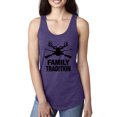 thumbnail image 1 of Wild Bobby, Family Tradition Buck Hunting, Hunting, Women Racerback Tank Top, Purple Rush, Medium, 1 of 4