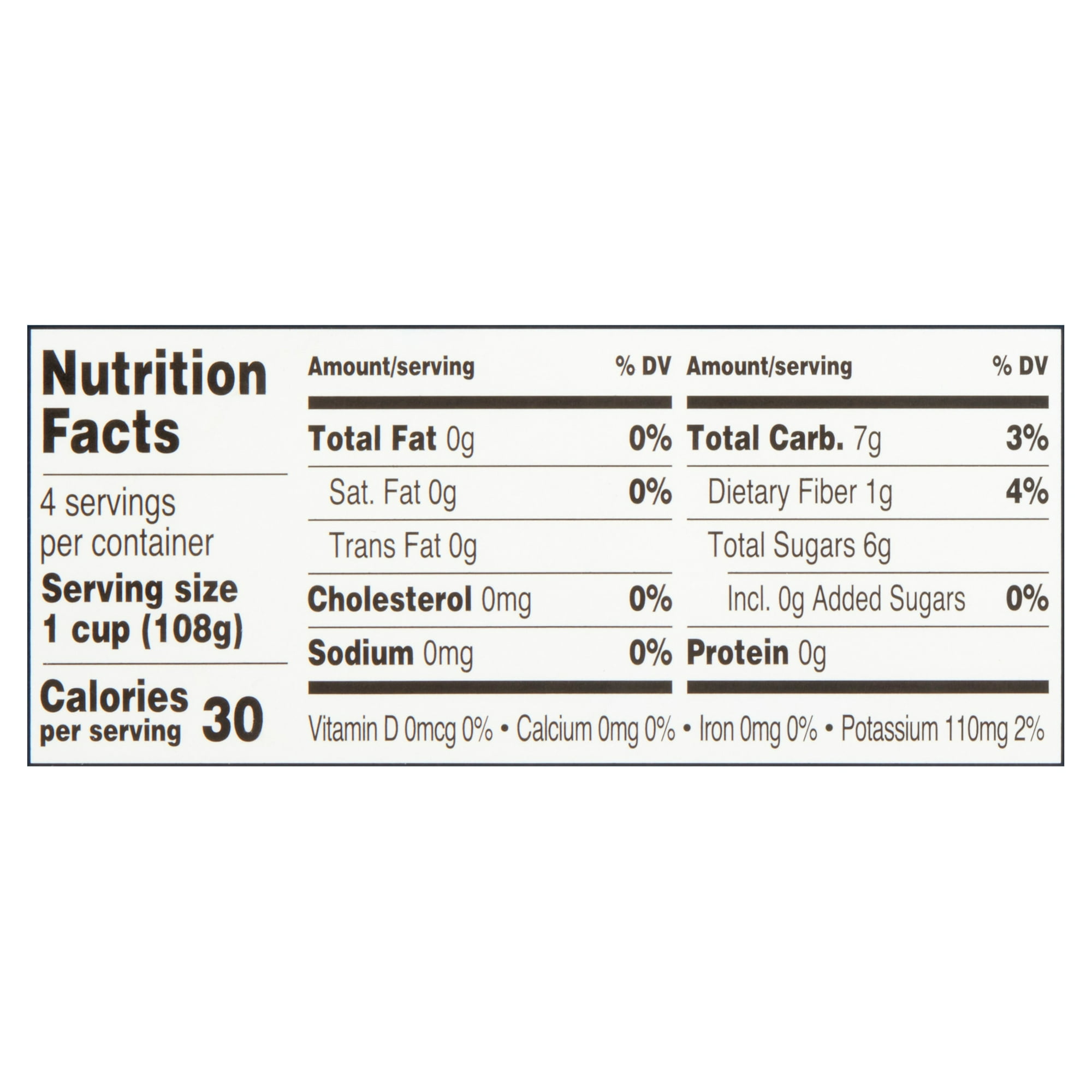 Great Value Diced Peaches, 3.8 oz, 4 Count