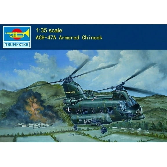 Trumpeter 05113 1:35 ACH-47A Armored Chinook Helicopter Gunship Model Kit