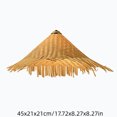thumbnail image 3 of Woven Bamboo Lampshade Decorative Light Cover for Indoor Table and Floor Lamp, Softens Light for Living Room Bedroom Dining Room Interior, 3 of 7