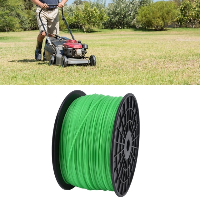 Trimmer Line Green Mower String Spool 2Mm Circular Lines Lawnmower High Efficiency Easy Assembly Material