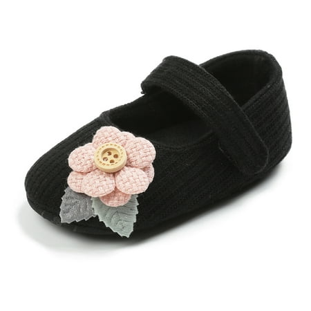

Infant Girl Shoes Mary Jane Flats Wedding Dress Shoes Soft Newborn Baby Girls Princess Crib Shoe First Walkers