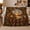 Duck Lake Sunset, variant on Autumn Duck Hunting Cabin Lodge Still Life Nostalgic, Peaceful Mountain Lake Scene, Warm Flannel Blanket for Cabin and Lodge, Outdoor Lovers Thanksgiving Gift, Rustic Home Decor