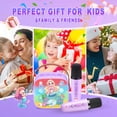 thumbnail image 2 of ATOPDREAM Mini Karaoke Machine with 2 Microphones,Kids Karaoke Microphones,Gifts for 3-12 Year Old Girls, Purple, 2 of 7