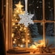 thumbnail image 4 of Colgante de Copo de Nieve Transparente de Acrílico con Forma de Estrella de Pentáculo para Navidad, Barra de Hielo, Decoración de Árbol de Navidad, 4 of 6