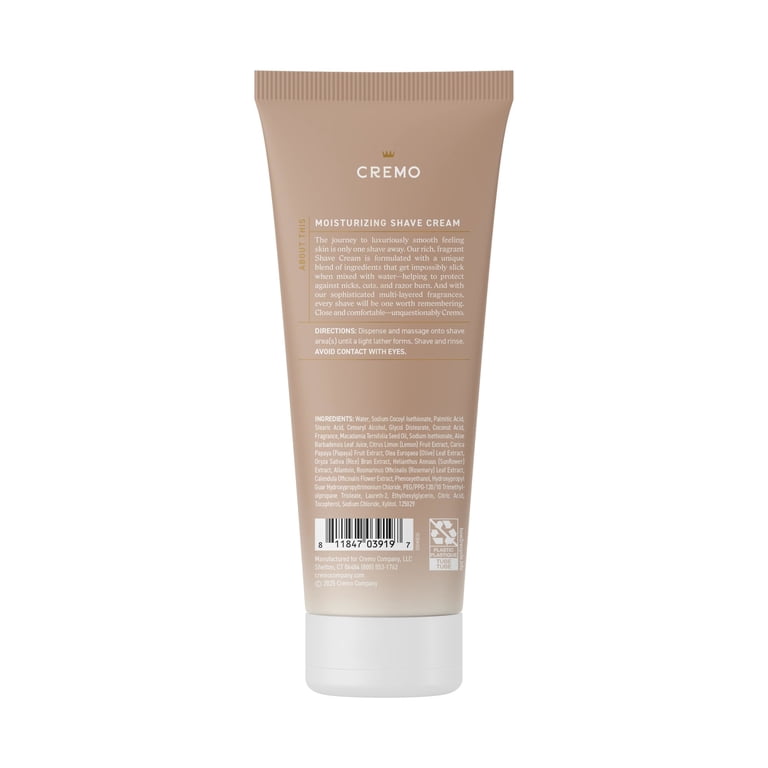 Cremo Women's Shave Cream, White Jasmine Amber Scent, 6 Fl Oz