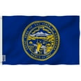 thumbnail image 3 of (2 pack) ANLEY Fly Breeze 3x5 Foot Nebraska State Flag - Vivid Color and UV Fade Resistant - Canvas Header and Double Stitched - Nebraska NE Flags Polyester with Brass Grommets 3 X 5 Ft, 3 of 7