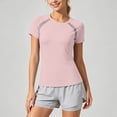 thumbnail image 2 of WERYOUNG Performance Short Sleeve T Shirts For Women Breathable Athletic Workout Tees Versatile Tops M, 2 of 6