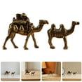 thumbnail image 2 of WEUVEB 2Pcs Golden Vintage Camel Figurines Eid Mubarak Ramadan Home Decor Middle East Style Decorative Ornaments, 2 of 7