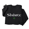 thumbnail image 4 of BLTIBY 2025 St. Patrick's Day Sweatshirt for Women Lucky Shamrock Printed Long Sleeve Round Neck Irish Shirt Ireland Fashion Pullover Tops Black S, 4 of 4