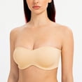 thumbnail image 3 of MELENECA Strapless Bra Minimizer with Underwire for Women Sunkiss 42E, 3 of 4