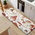 thumbnail image 5 of Red Mushroom Plant White Pattern Kitchen Rug Mat,Kitchen Runner Rugs Non Skid Washable,Decorative Kitchen Floor Mats for Kitchen,Sink,Laundry,17"x47.2", 5 of 7