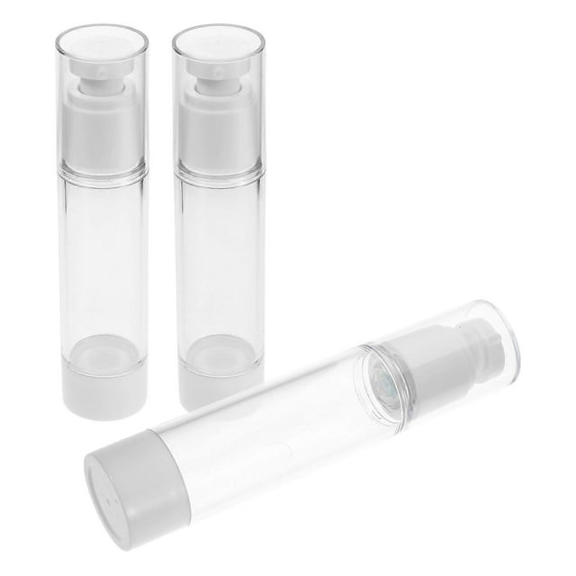 3pcs Travel Lotion Bottles Multi Function Vacuum Cosmetic Sub Bottles Refillable Durable Containers for Shampoo, Lotion, Essential Oils