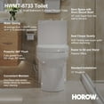 thumbnail image 4 of HOROW Small Compact One Piece Toilets Dual Flush Modern,12'' Rough-In Toilet & Soft Closing Seat, 4 of 11