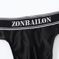 thumbnail image 5 of TANBOM Men's Nylon Thong Underwear Bulge Enhancing Tagless Comfortable Design Black L, 5 of 6
