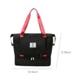 thumbnail image 3 of Fiudx Liquidación de ahorros de verano Bolsa de viaje grande, Bolsa de gimnasio expandible, Bolsas de viaje para mujeres con bolsillo húmedo en la manga del carro, Bolsas de viaje de viaje, 3 of 7