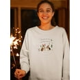 thumbnail image 2 of Holidogs Collection C. Sweatshirt Women -Victoria Barnes Designs, Female XX-Large, 2 of 4