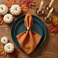 thumbnail image 5 of Unique Bargains 6Pcs Cotton Reusable Party Cloth Napkins Caramel 18x18inch, 5 of 6
