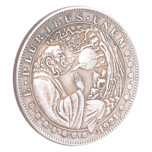 Moneda de colección conmemorativa Vintage de dólar de plata de latón americano Morgan