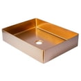 thumbnail image 7 of Eden Bath EB-SS002RG 18.9 x 14.6 in. Rectangular Stainless Steel Vessel Sink with Drain in Rose Gold, 7 of 7