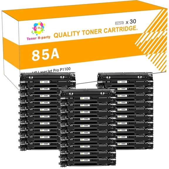 Colorich 85A CE285A | Compatible 85A Toner Cartridge for HP 85A CE285A CE285D Laserjet Pro P1102w M1212nf MFP P1102 M1217nfw 1102w P1005 M1132 M1210 M1212 Printer Ink (Black, 30-Pack | CE285AT1)
