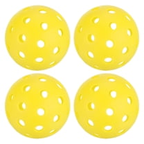 40 Holes Outdoor Pickleball Balls USA Pickleball Pickleball Ball for Amateurs, Yellow 4 Pack