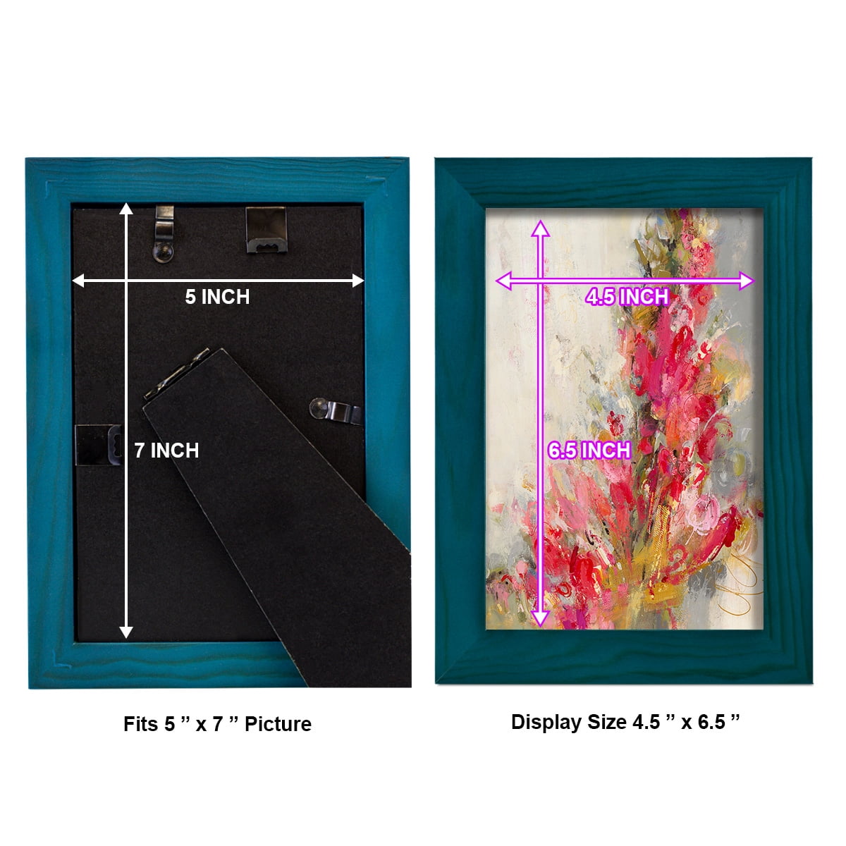 Flip Side - Framed Print w/glass - Ocean Blue