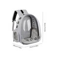 thumbnail image 3 of Mochila Oxford para animales, mochila portátil para gatos, suministros para mascotas (gris claro) Sywqhk Libre de BPA, 3 of 6