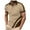 Khaki C, variant on Ashirexll Mens T-shirts, Big and Tall Shirts for Men, Casual Short Sleeve Shirts Turndown Collar Button Business T-shirts Summer Tops