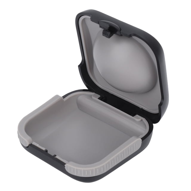 Estuche para audífonos, estuche para audífonos, estuche para audífonos portátil negro, estuche de almacenamiento para audífonos CIC, solución innovadora