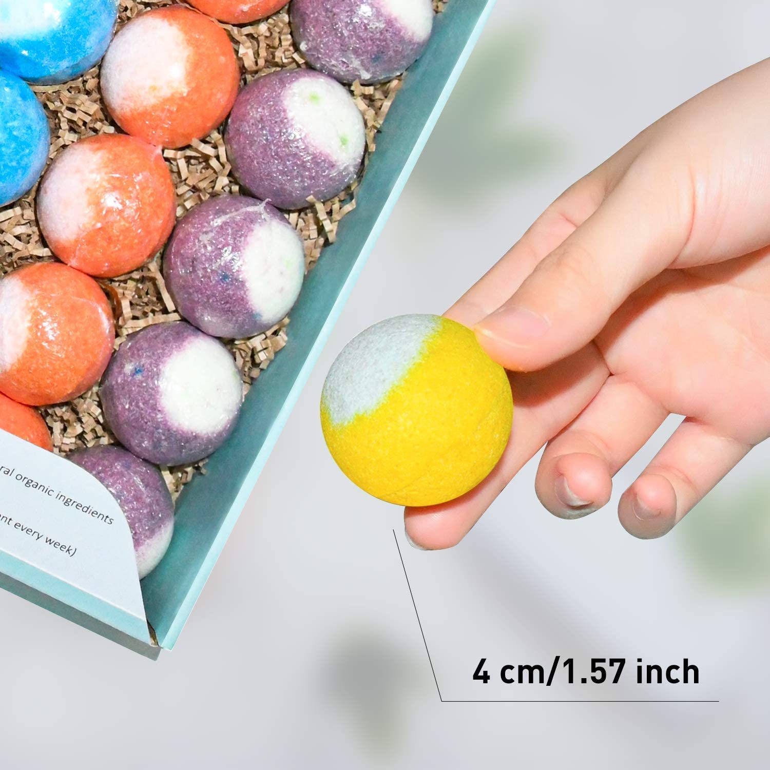 PickMora Bath Bombs Gift Set, 30 Pieces, 6 Scents photo 5