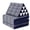 Cbt1 - Blue, variant on Leewadee - Comfortable Japanese Floor Mattress - Thai Floor Bed With Triangle Cushion - Futon Mattress - Thai Massage Mat, Blue White, Kapok Filling