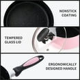 thumbnail image 4 of Nonstick Saucepan Set with Glass Lid, 1Qt & 2Qt for Home Kitchen, 4 of 6