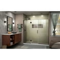 thumbnail image 5 of DreamLine Unidoor-X 61-61 1/2 in. W x 72 in. H Frameless Hinged Shower Door in Oil Rubbed Bronze, 5 of 13