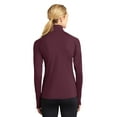 thumbnail image 3 of Sport-Tek LST850 Ladies Sport-Wick Stretch 1/2-Zip Pullover Sweatshirt, Hot Coral, 4XL, Womens Activewear, 3 of 3