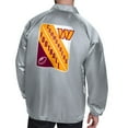 thumbnail image 2 of Men's Starter  Gray Washington Commanders Printed Logo Raglan Coaches Full-Snap Jacket, 2 of 2