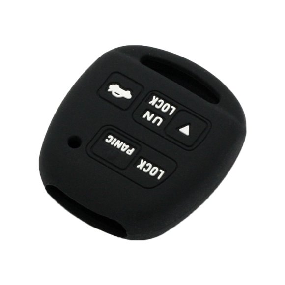 SEGADEN Étui de Protection en Silicone Compatible avec TOYOTA LEXUS 3 Boutons Télécommande Fob CV2423 Noir