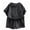 00#Dark Gray883, variant on WOYY Boy's Casual Outfits Summer Breathable Short Sleeve T Shirt Shorts Set, Sizes 3-12