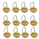 thumbnail image 5 of Candygrid Ganchos Dorados Para Cortina De Ducha, Anillos, Ganchos Para Cortina De Ducha, Juego De 12 Anillos De Ducha De Metal Inoxidable Para Baño (Labios Dorados), 5 of 5